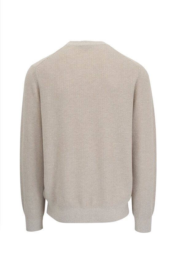 Vince - British Khaki Geo Jacquard Sweater