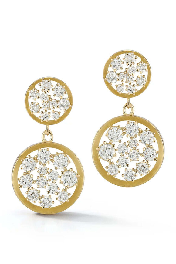 Jade Trau Margot Diamond Single Drop Earrings