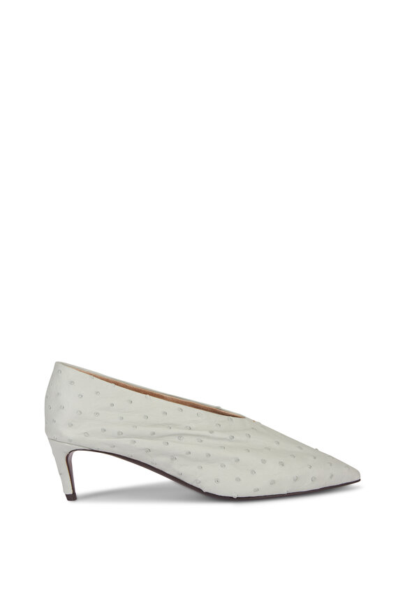 Khaite Miriam Frost Leather Pump, 50mm - view 2