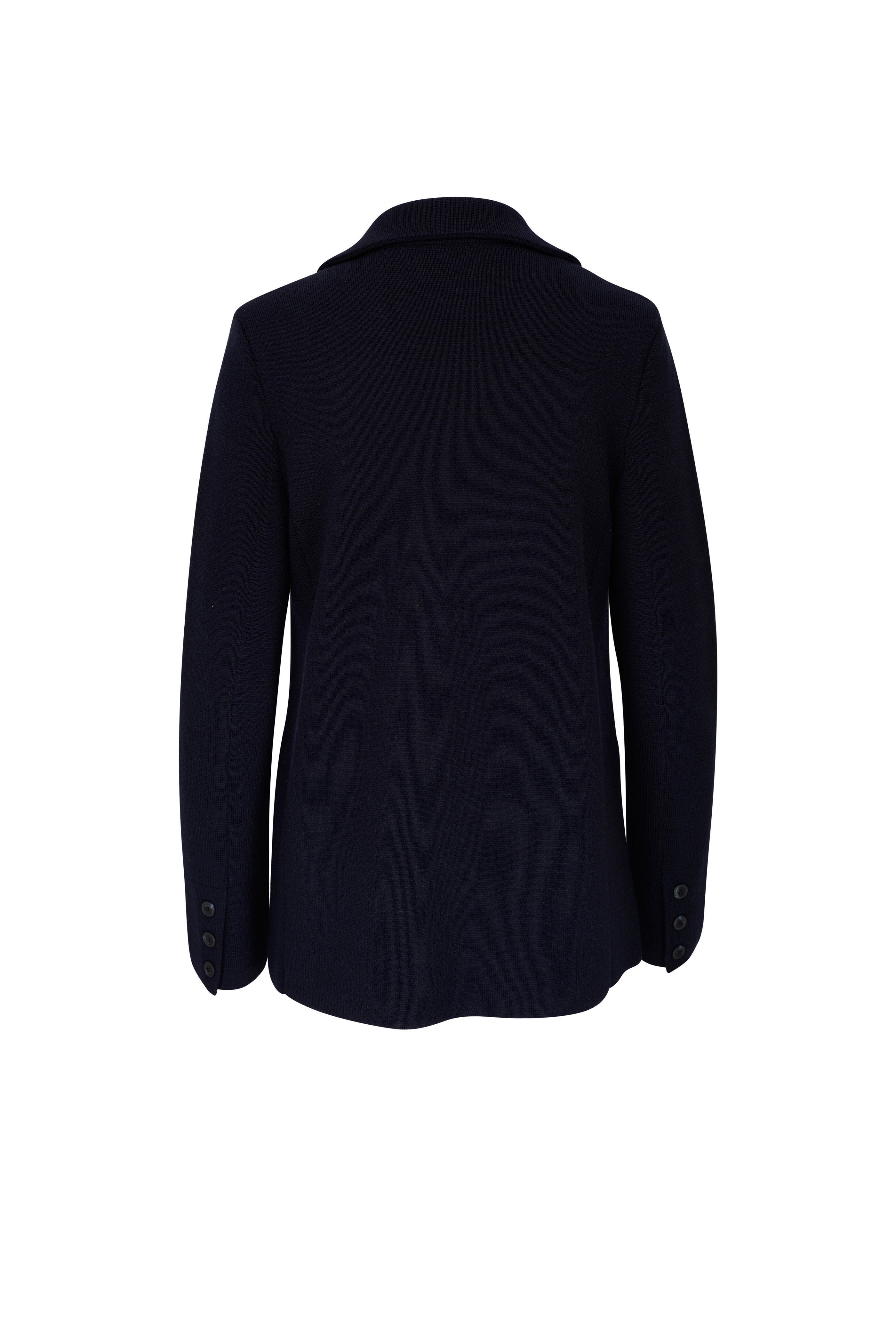 TWP - Boyfriend Midnight Wool Knit Blazer