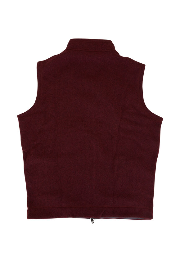 Peter Millar - Crown Claret Sweater Fleece Vest