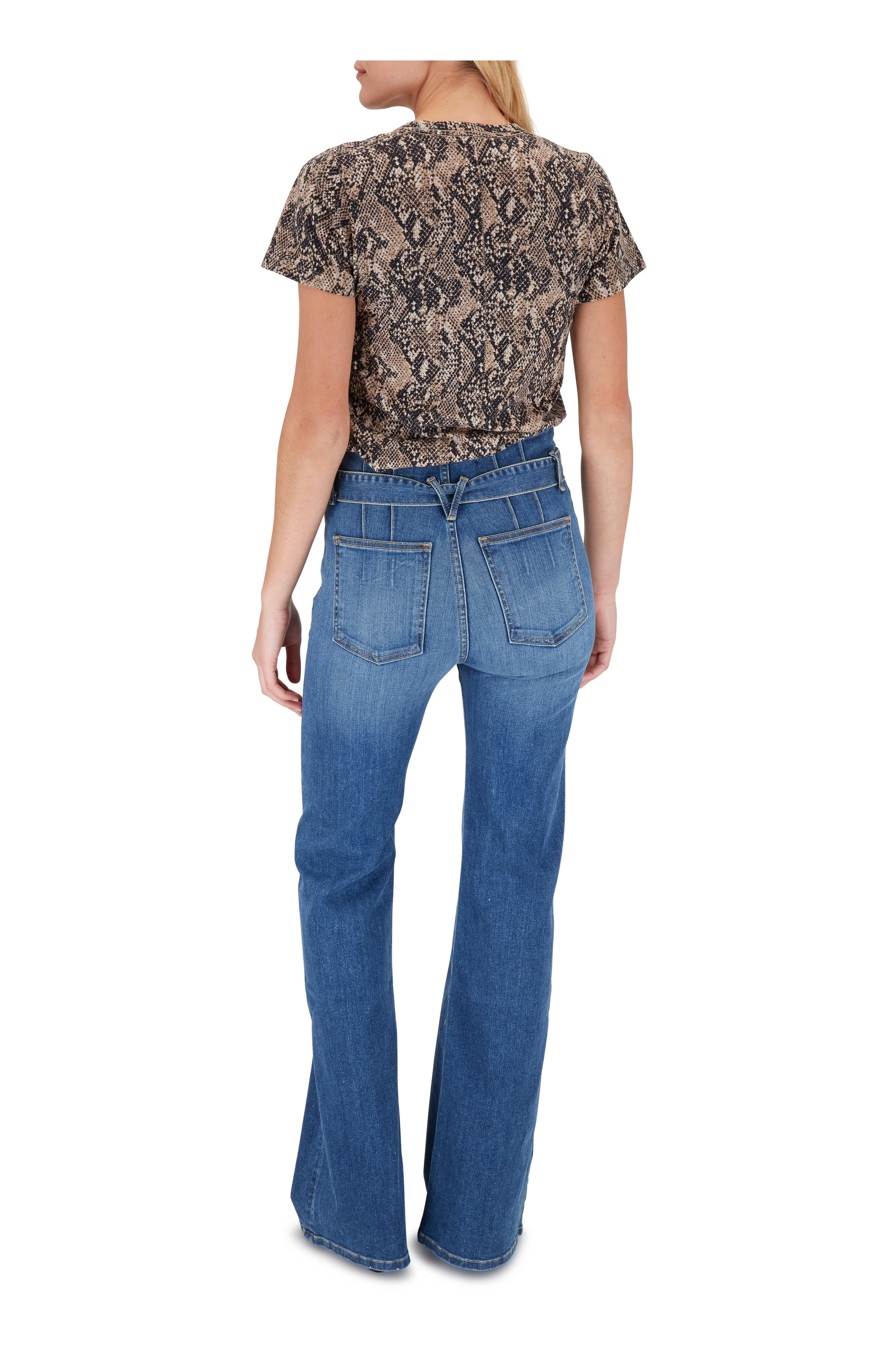 Veronica Beard - Rosanna Overhaul Corset Wide Leg Jean