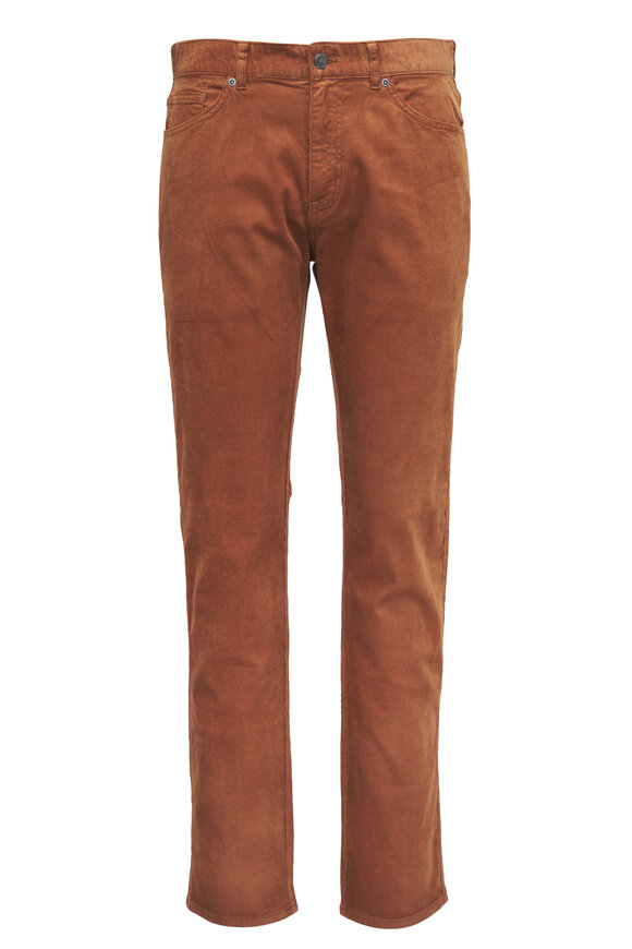 Peter Millar Super Soft Cognac Corduroy Five Pocket Pant 