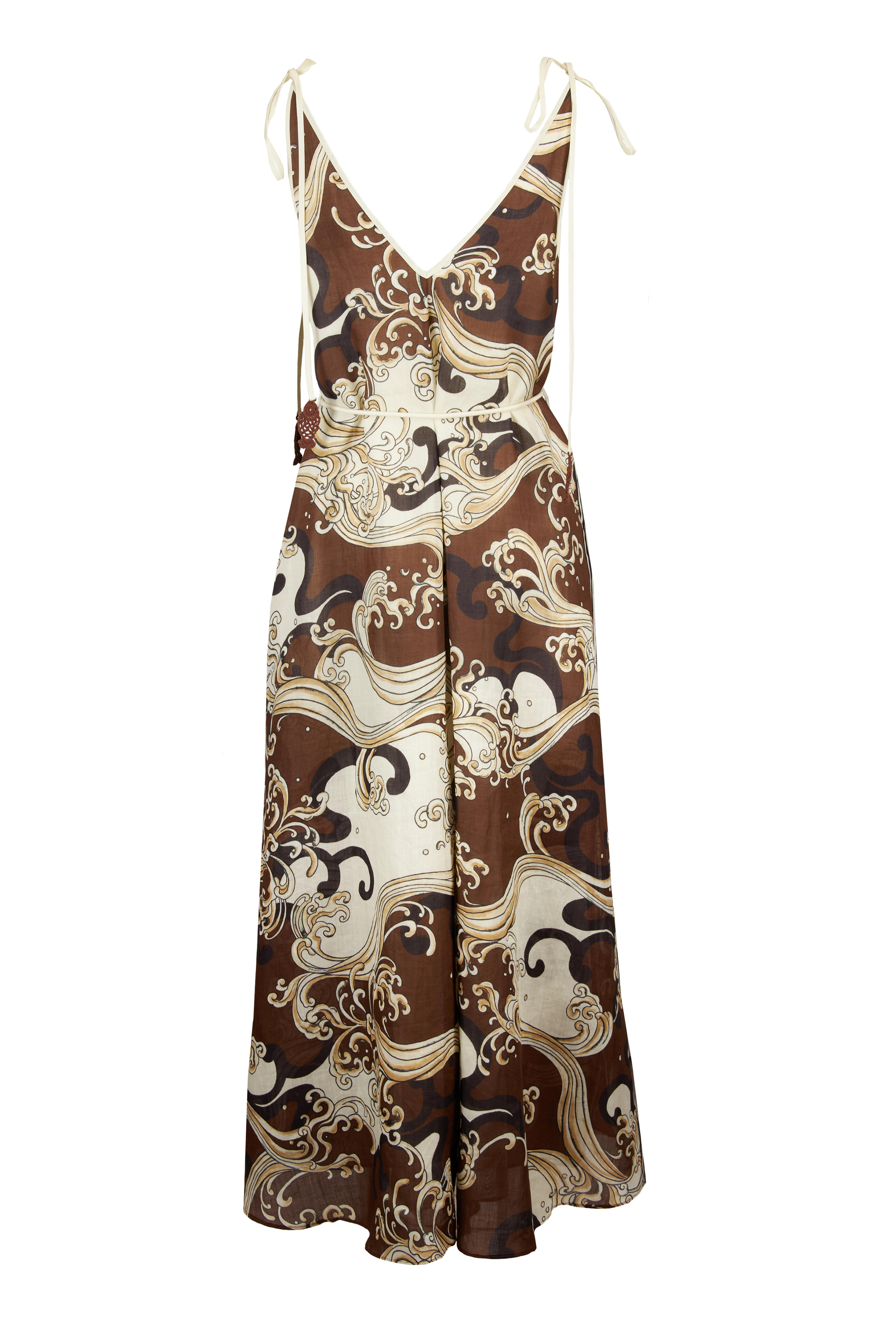 Alémais - Otis Paisley Chocolate Midi Dress - view 2