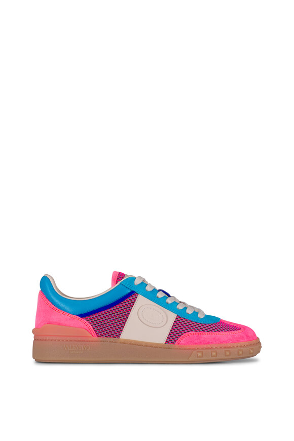 Valentino Garavani Upvillage Pink & Blue Mesh Sneaker - view 2