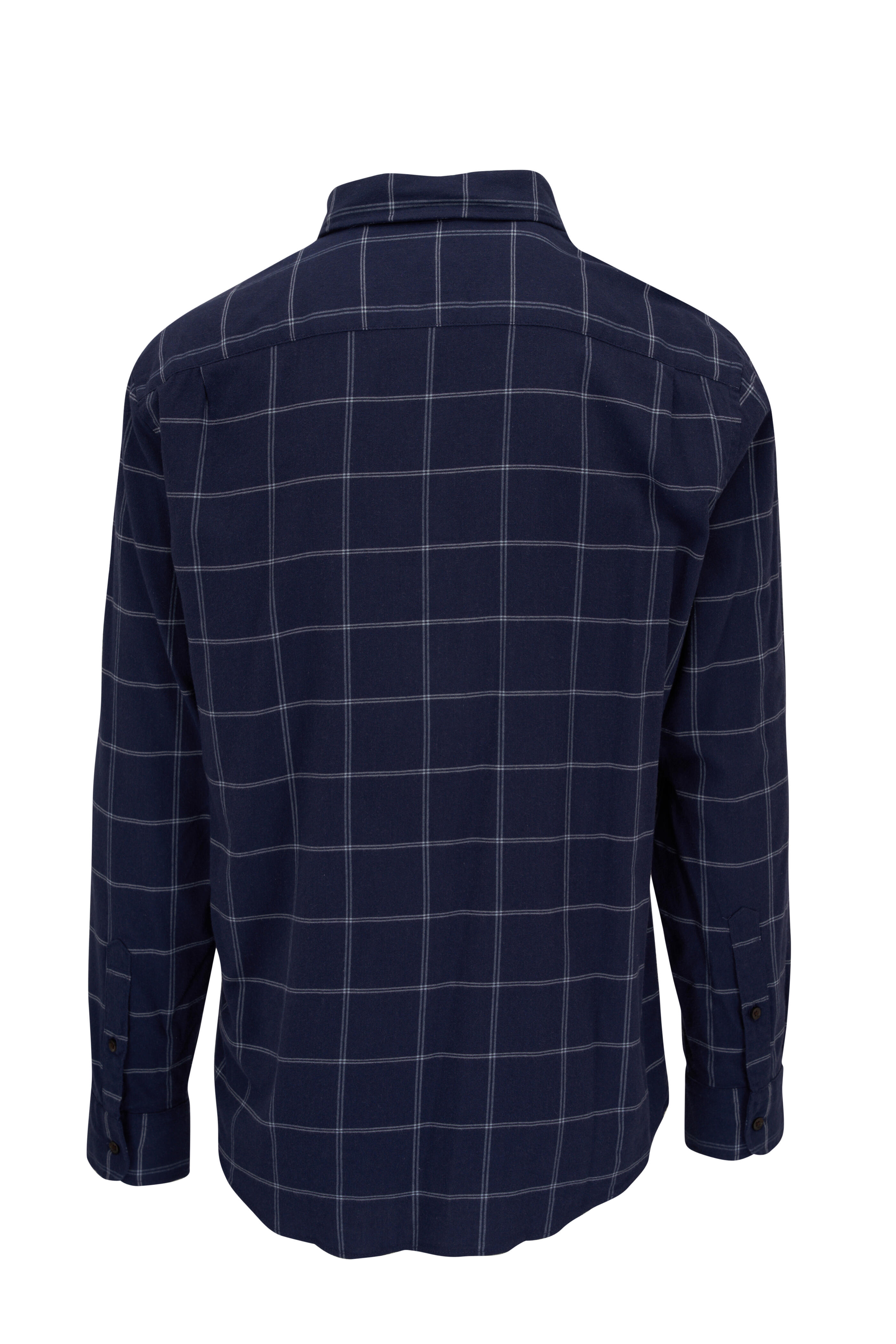 Faherty Brand - Navy Dusk Windowpane Plaid Sport Shirt