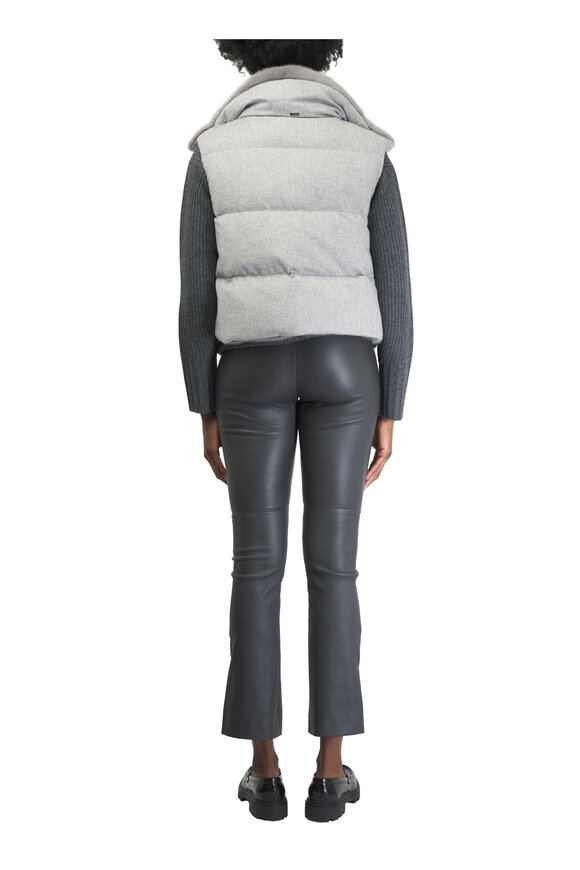 Veronica Beard - Annalise Charcoal Merino Wool & Cashmere Cardigan