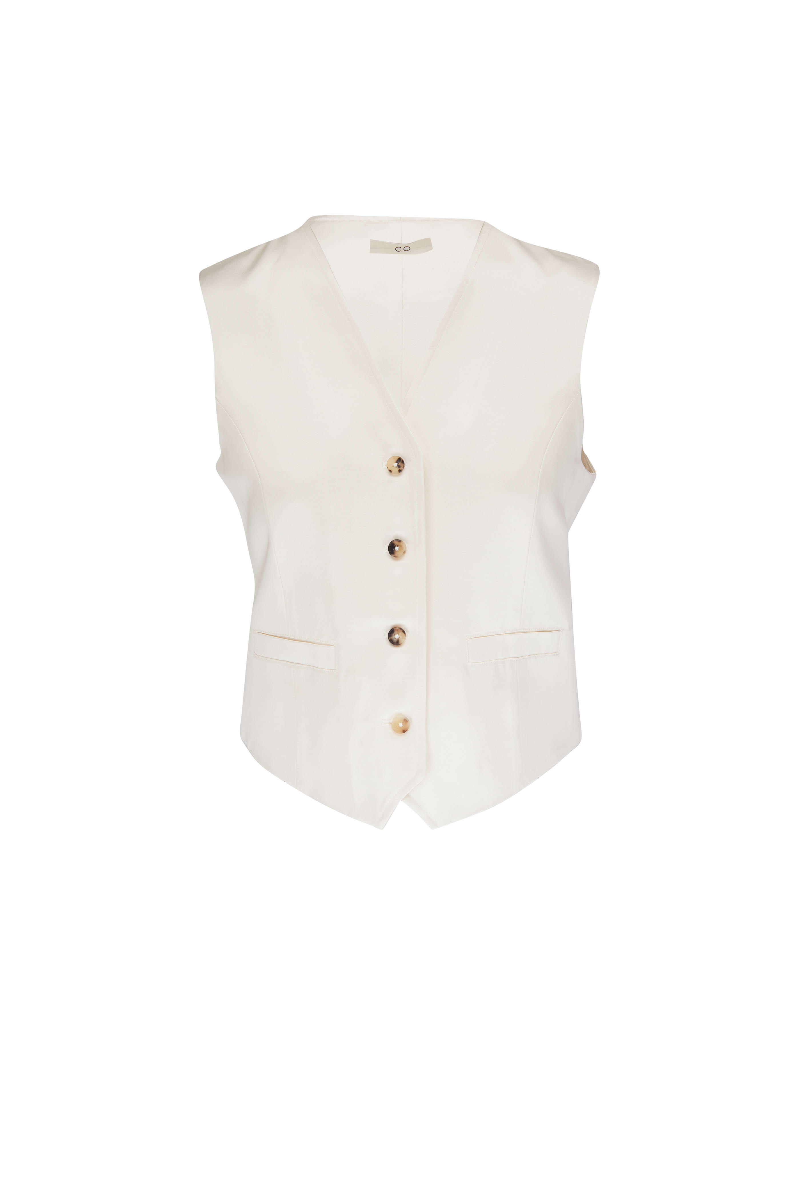 CO Collection - Ivory Princess Seamed Vest | Mitchell Stores