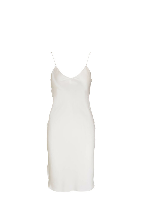 Nili Lotan - White Silk Short Cami Dress