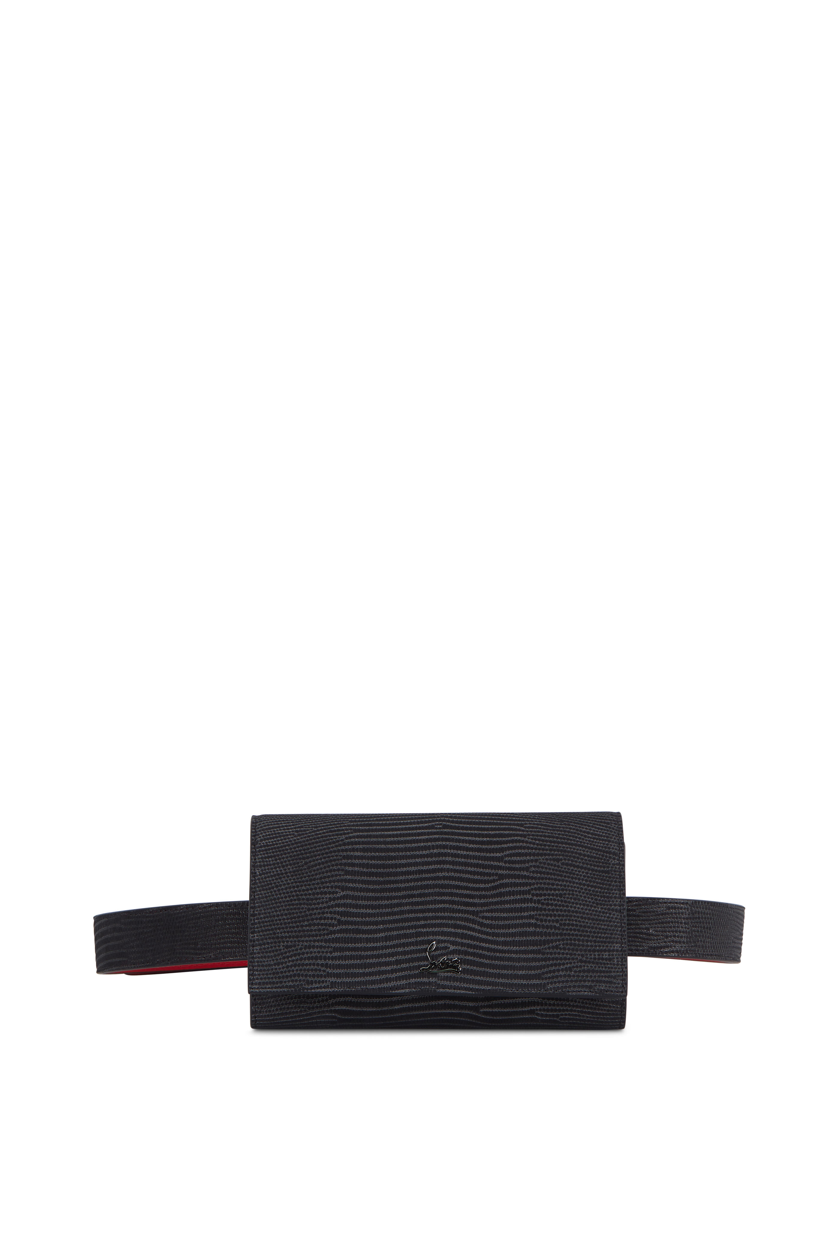 Christian Louboutin - Boudoir Black & Gunmetal Leather Belt Bag