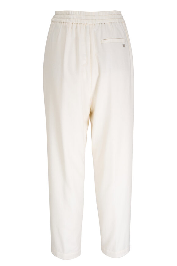 Herno - Resort White Silk & Cashmere Pant