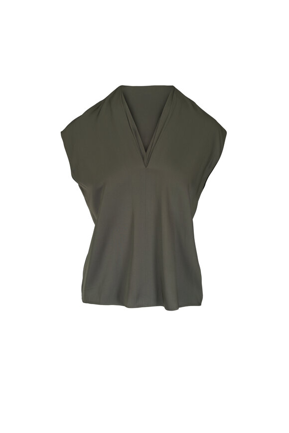 Vince Pine Grove Double V-Neck Top - view 1