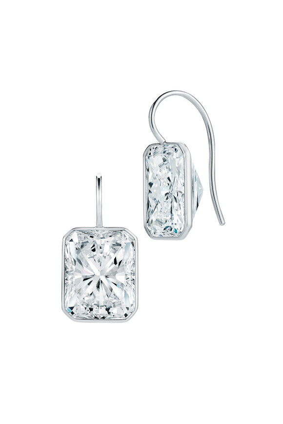 Kwiat - Platinum White Diamond Earrings