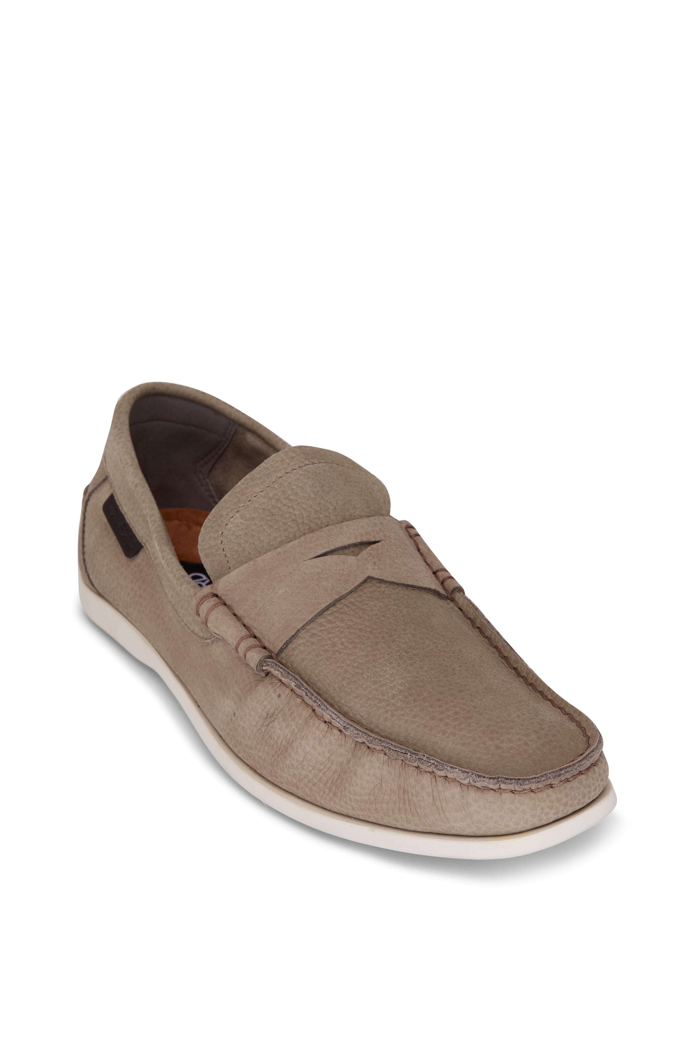 Tom Ford - Sage Nubuck Penny Loafer | Mitchell Stores