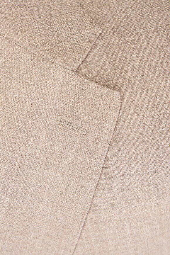 Maurizio Baldassari Beige Wool, Silk & Linen Suit Jacket - view 3