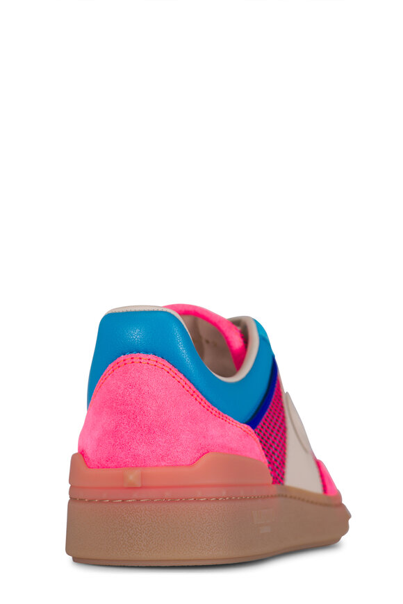 Valentino Garavani Upvillage Pink & Blue Mesh Sneaker - view 3