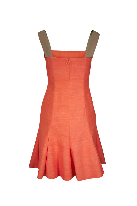 Akris Punto - Peach Silk Fit & Flare Dress | Mitchell Stores