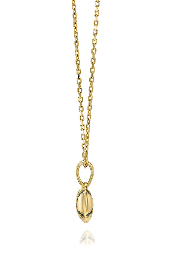 Dru 14k Yellow Gold Diamond Kintsugi Heart Pendant - view 2