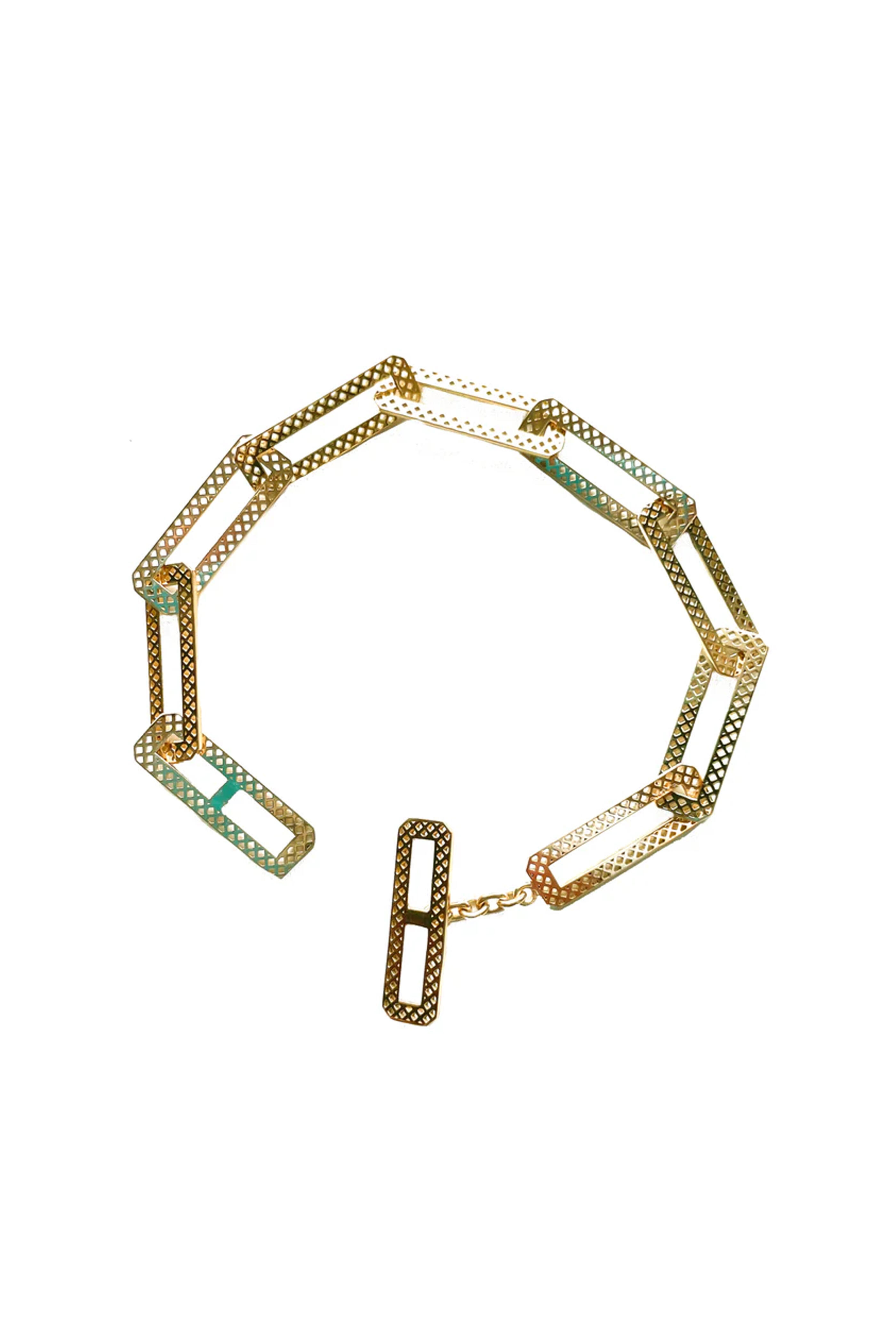 Ray Griffiths - Rectangular Crownwork Link Bracelet