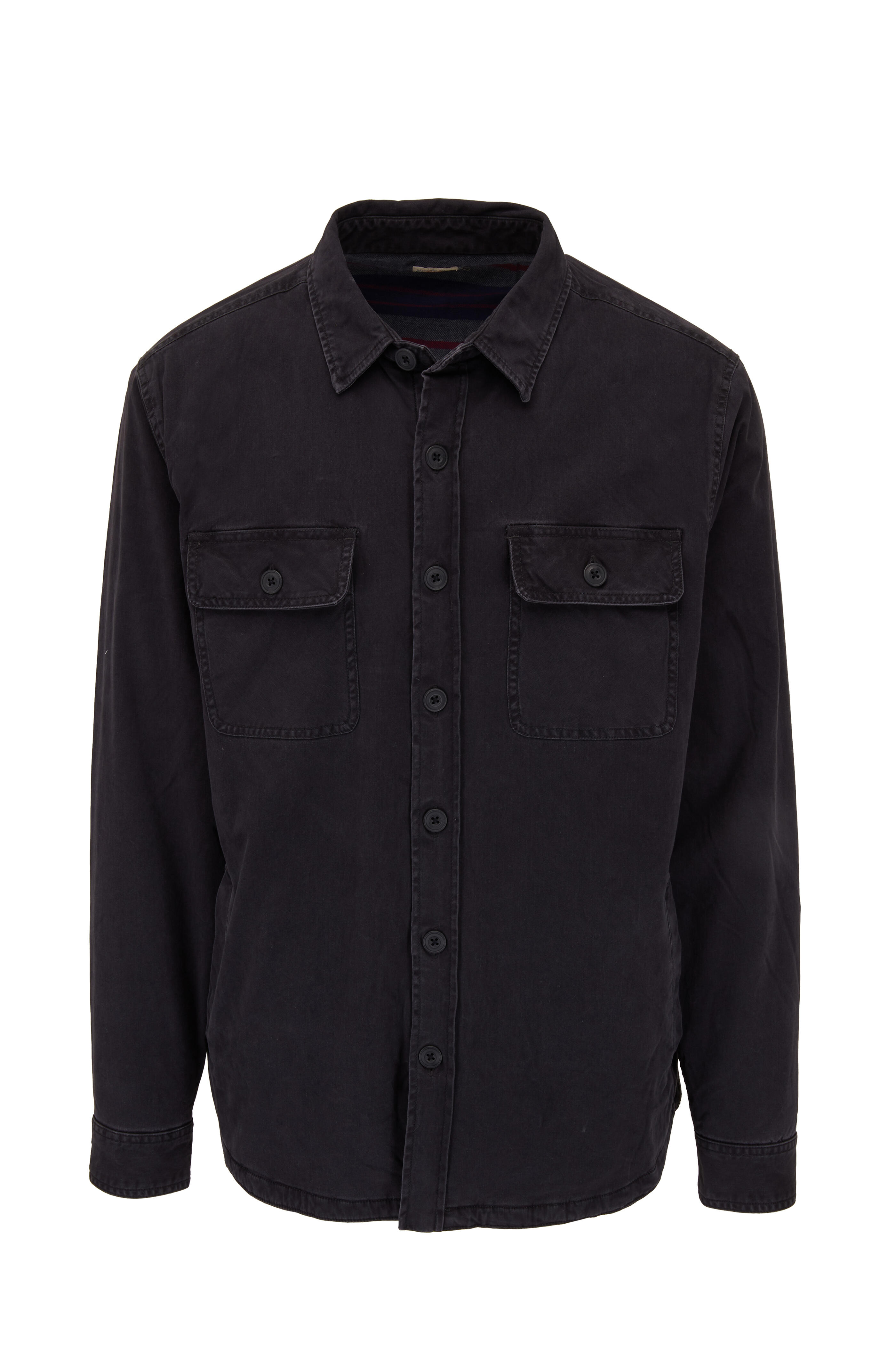 Faherty Brand - Washed Black Stretch Blanket Lined CPO Jacket