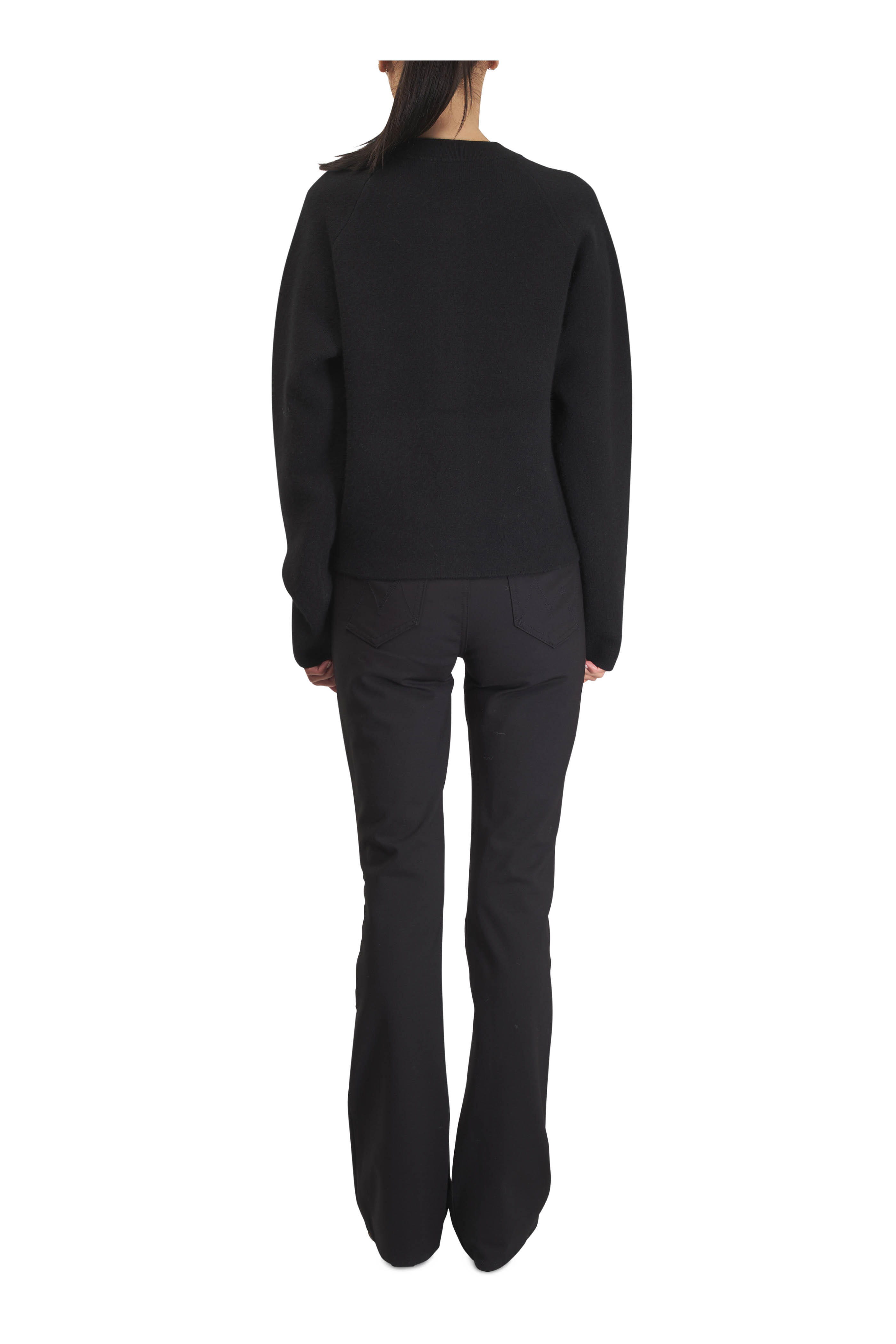 Mother - High Waisted Runway Black Flare Jean