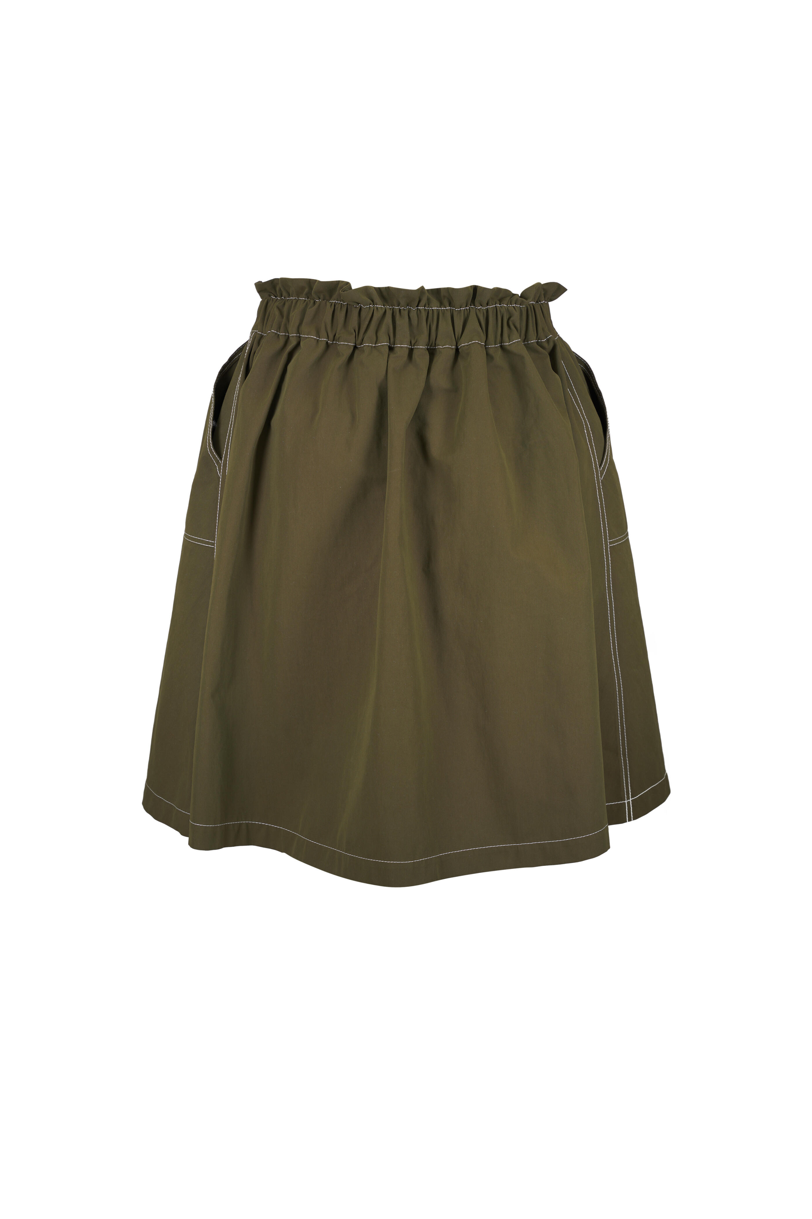 Marni - Musk Gabardine Paperbag Waist Skirt