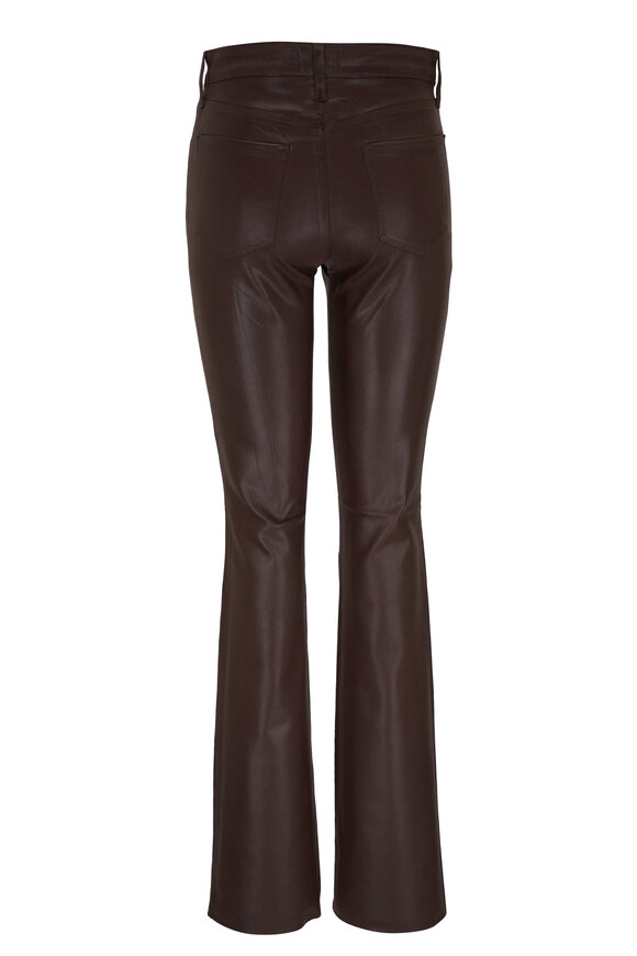 L'Agence - Ruth Espresso Coated Stretch Straight Jean