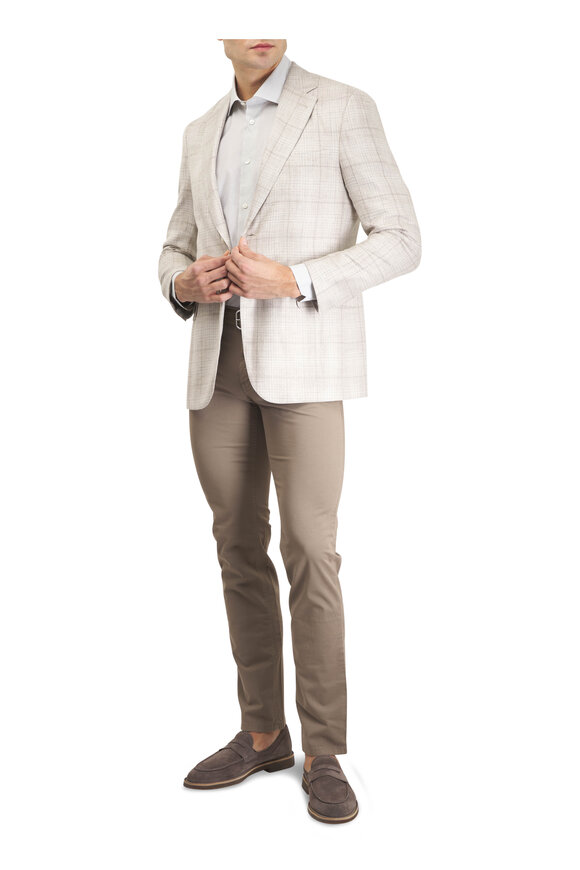 Maurizio Baldassari White & Sand Sport Shirt - view 2