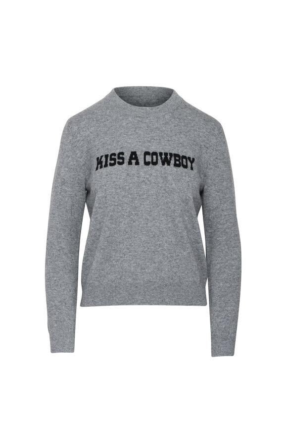 Jumper 1234 Kiss A Cowboy Medium Grey Sweater