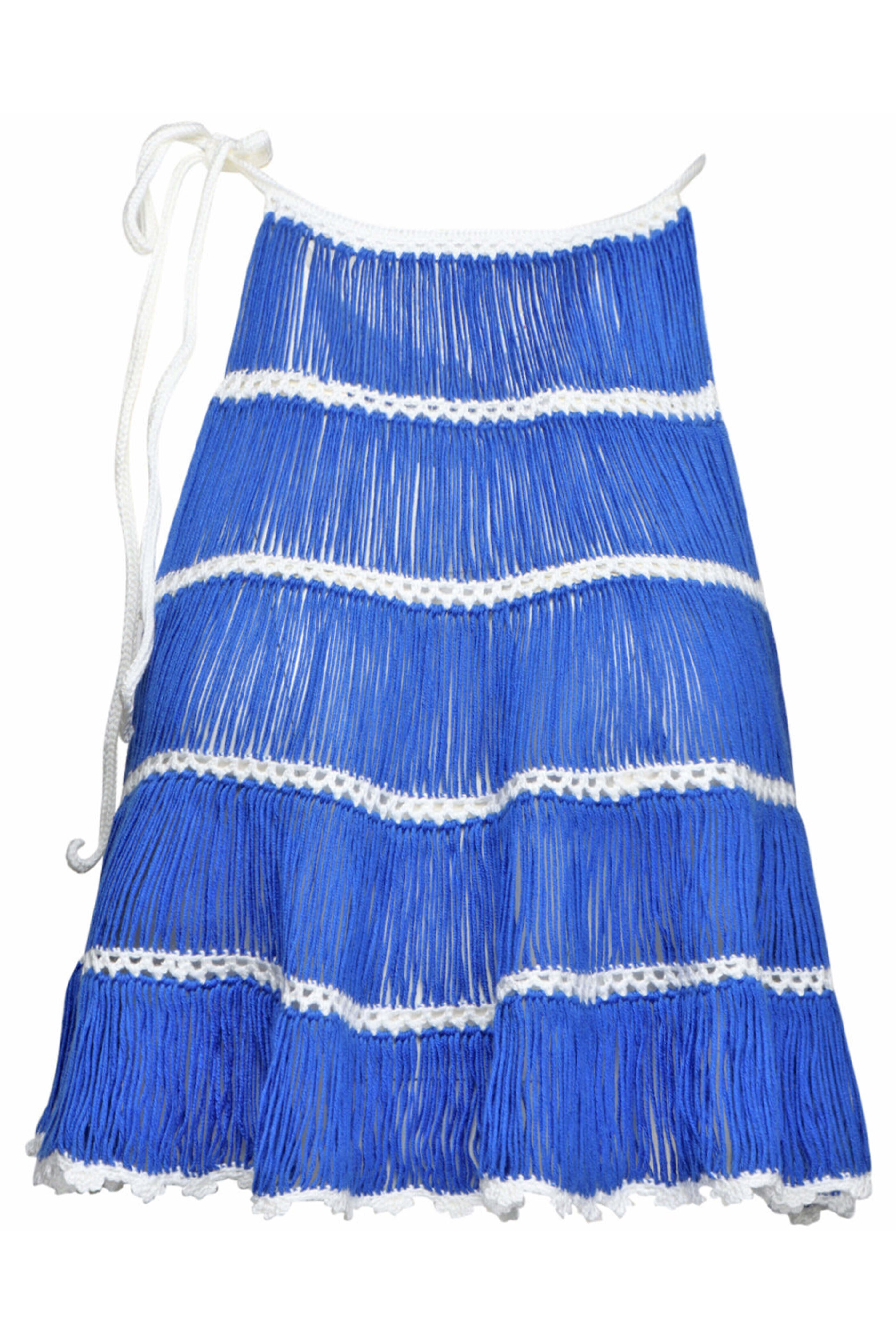 My Beachy Side - Navy Crochet Bonbon Halter Top