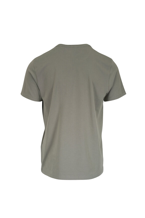Patrick Assaraf Iconic Ivy Green Pima Cotton Stretch T-Shirt - view 2