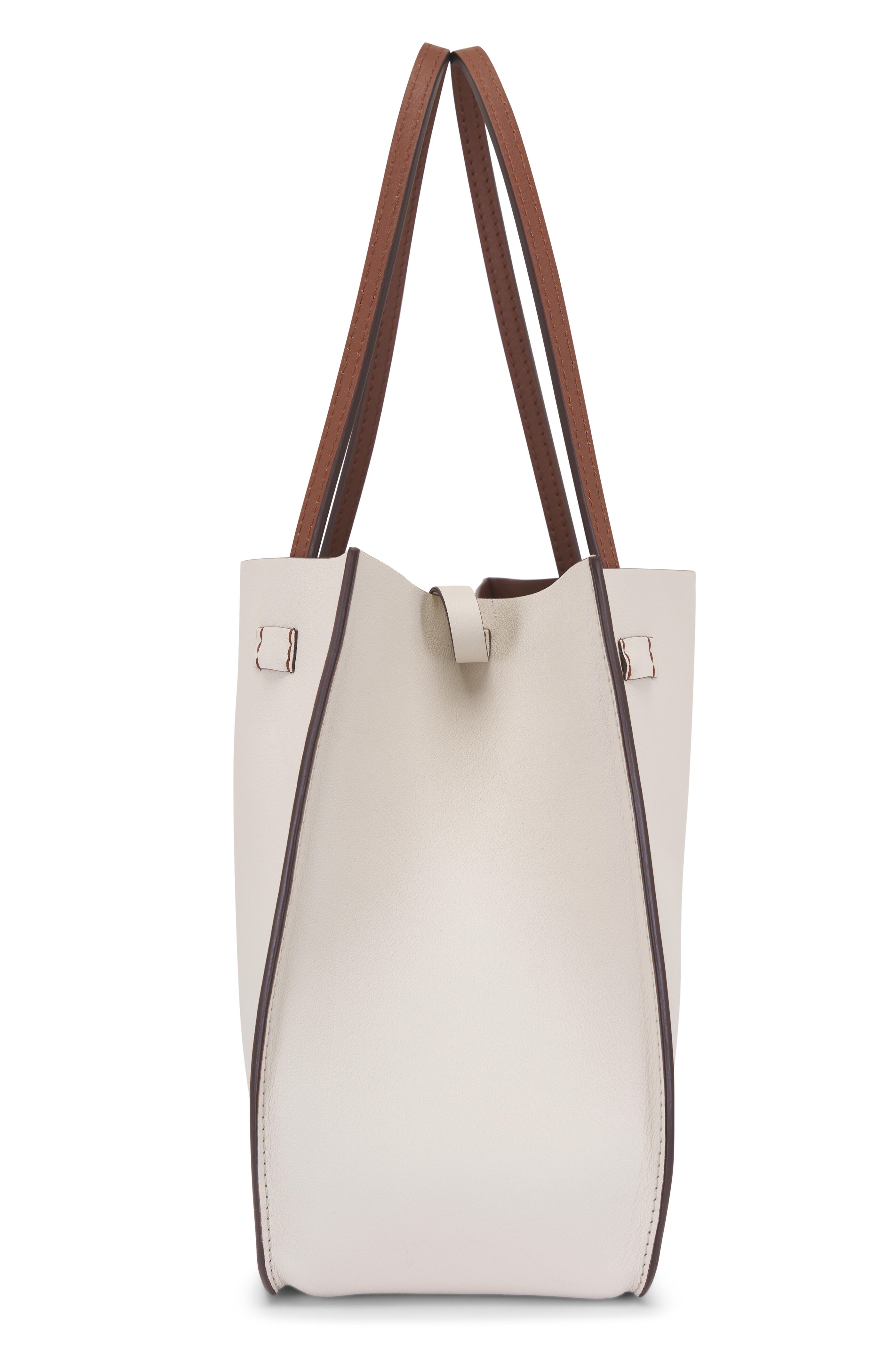 Moreau Paris - Small Vincennes Saddle Brown Reversible Tote