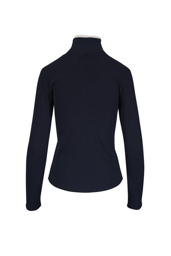 Dorothee Schumacher Colorful Favorites Navy & Rust Turtleneck - view 2
