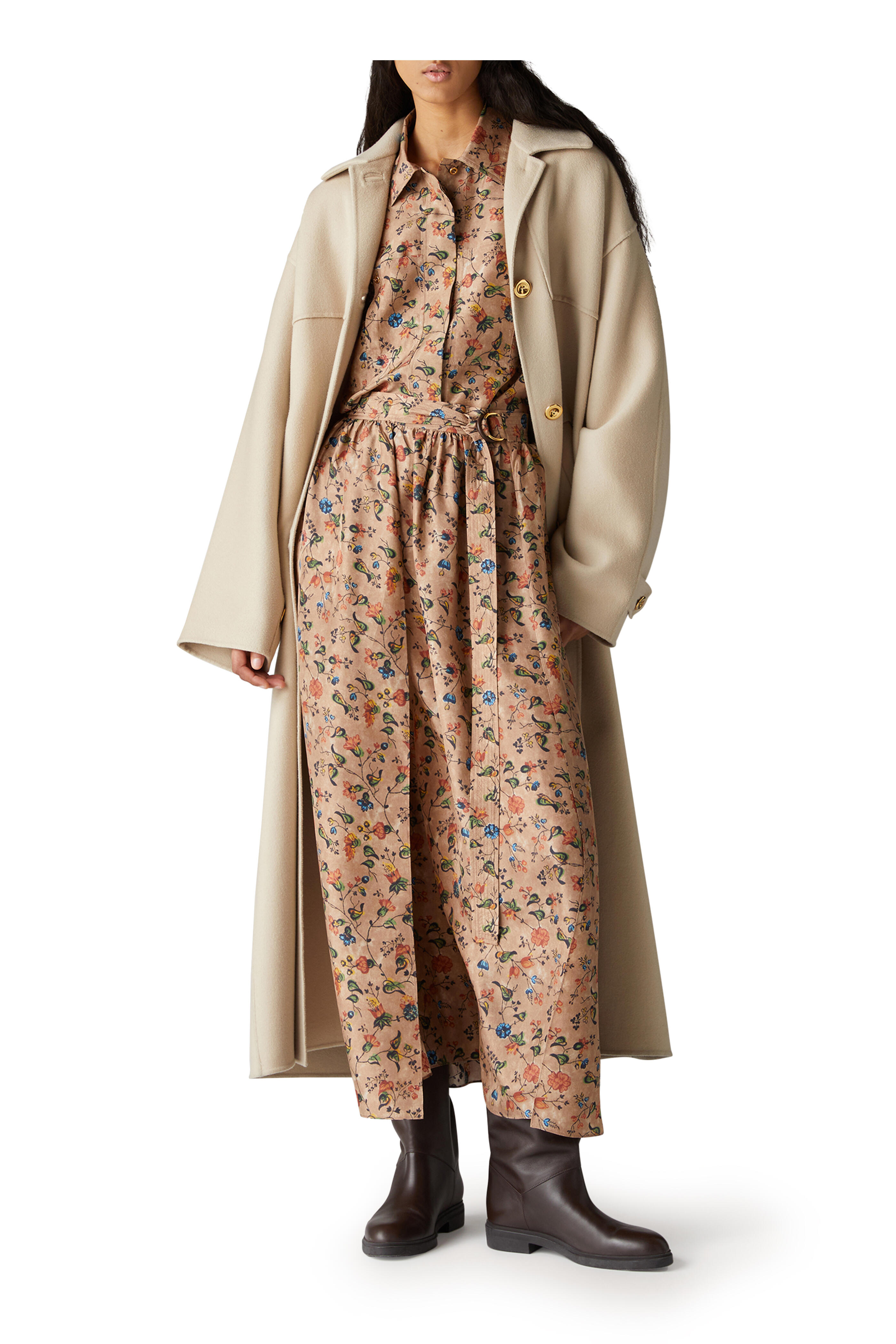 直営店【Loro Piana】KAMILLA シルク ワンピース フラワー レディス | Loro Piana