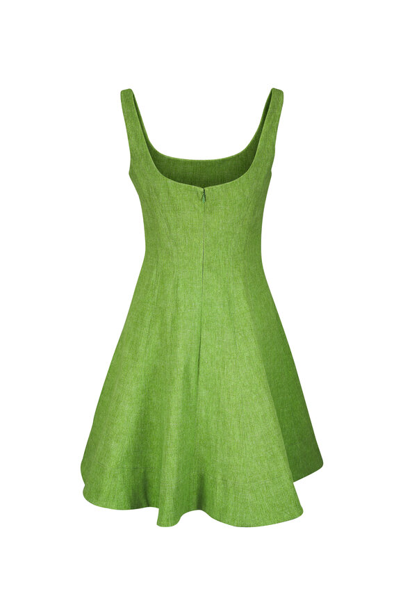 Lela Rose Cactus Stretch Denim Seamed Mini Dress - view 3