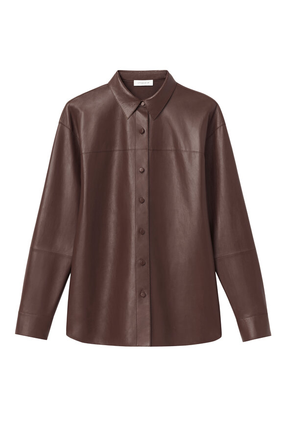 Lafayette 148 New York - Copper Nappa Leather Shirt Jacket