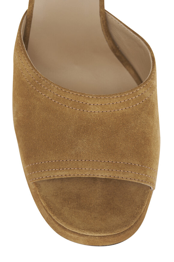 Valentino Garavani Fawcette Havana Beige Platform Sandal, 75mm - view 6