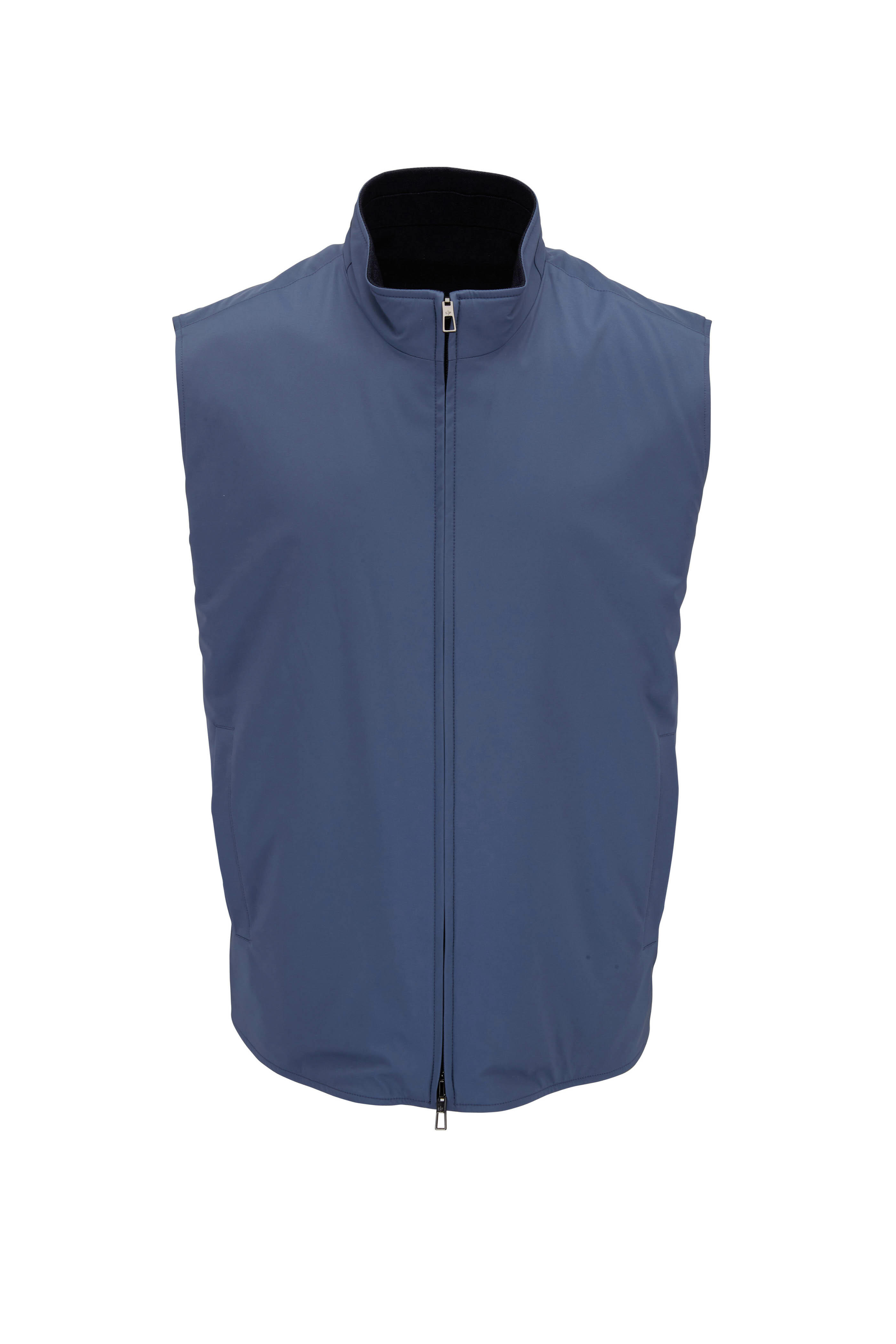 トップス ENOF city trail vest loro Loro Piana Vest Blue Mens Loro Piana