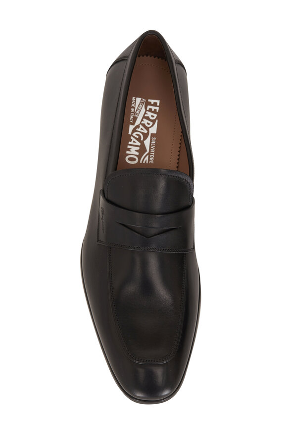 Ferragamo - Recly Black Leather Loafer