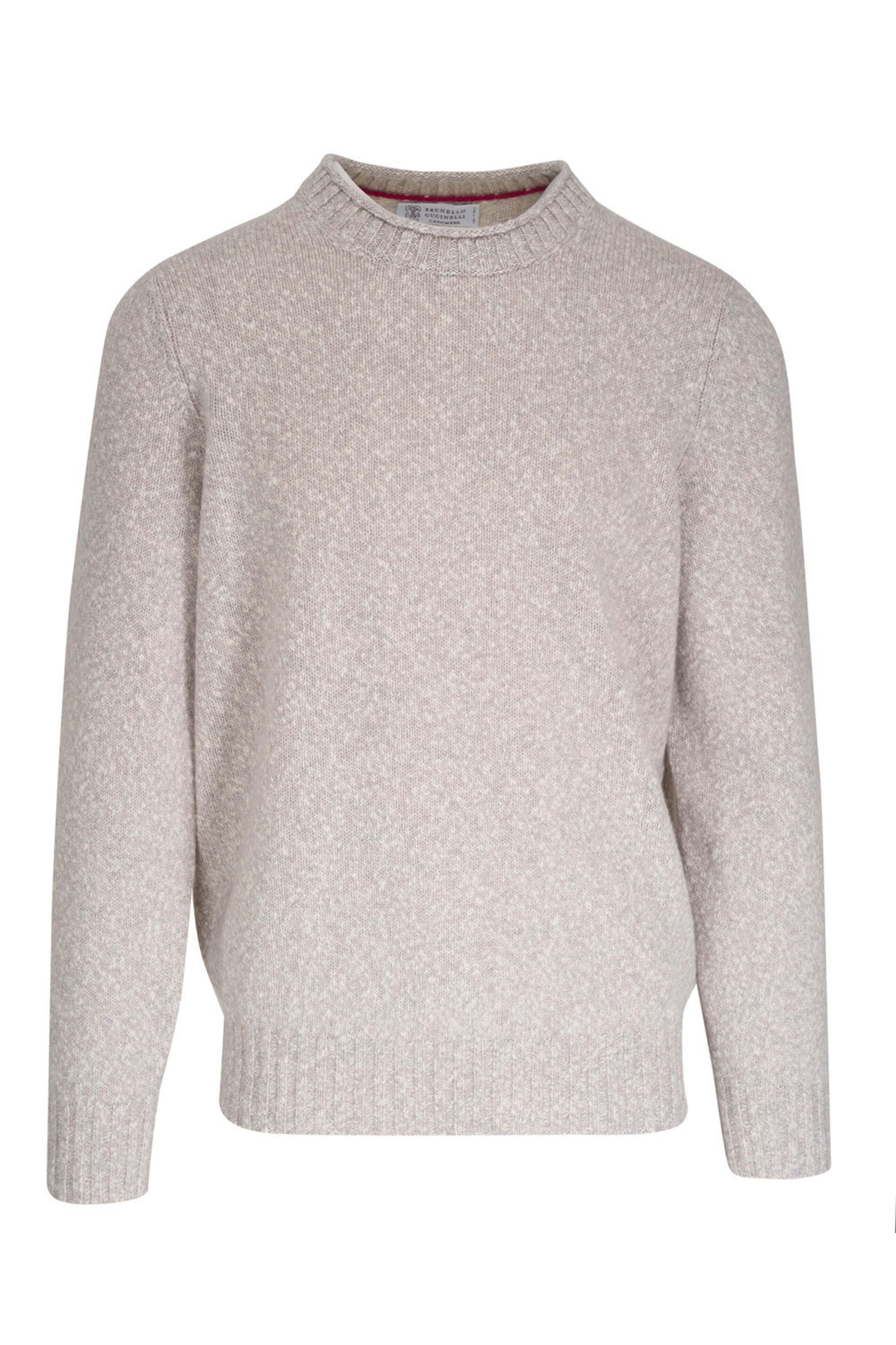 スウェット・トレーナー BRUNELLO CUCINELLI PULLOVER IN CASHMERE A COSTINE Brunello Cucinelli - Red Cashmere Quarter Zip Pullover