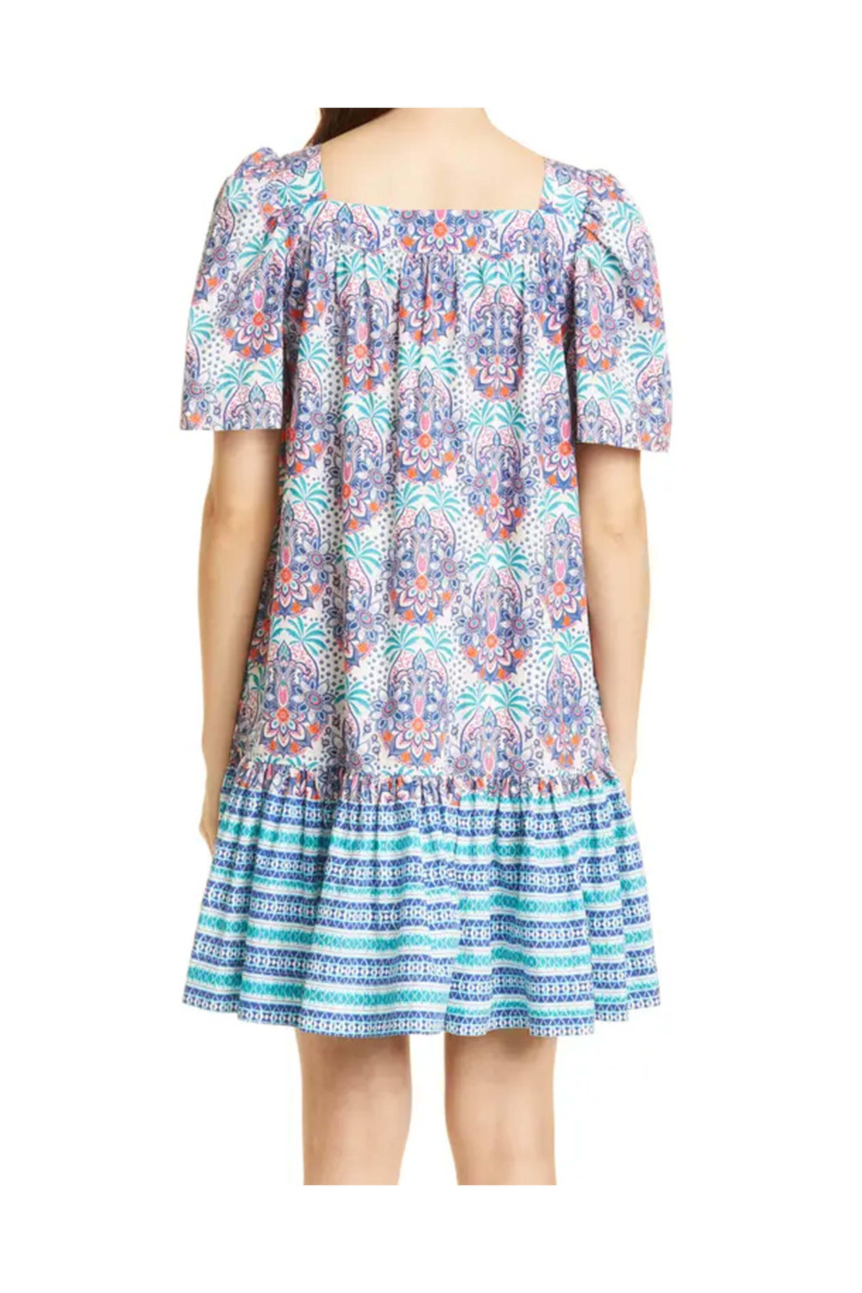 Cara Cara - Palm Teal Janie Dress