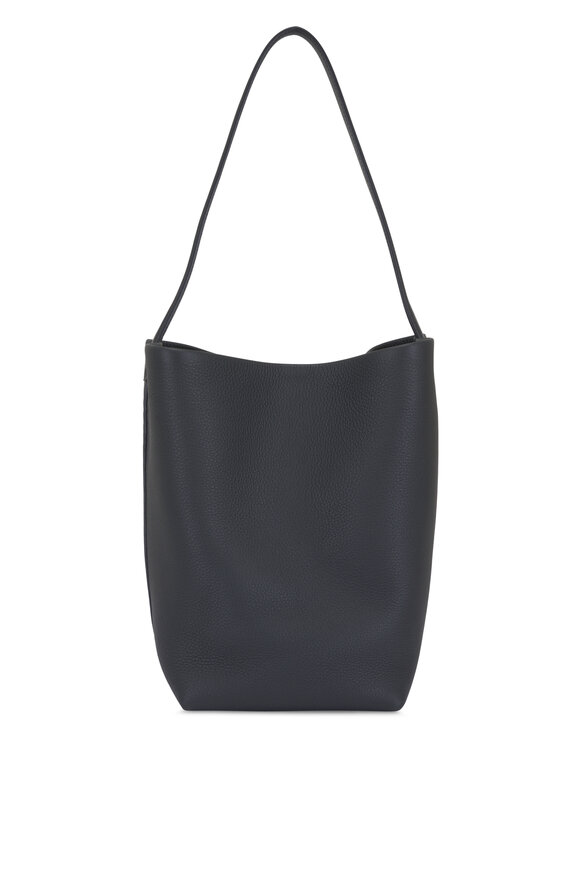 The Row - Medium N/S Park Midnight Leather Tote Bag