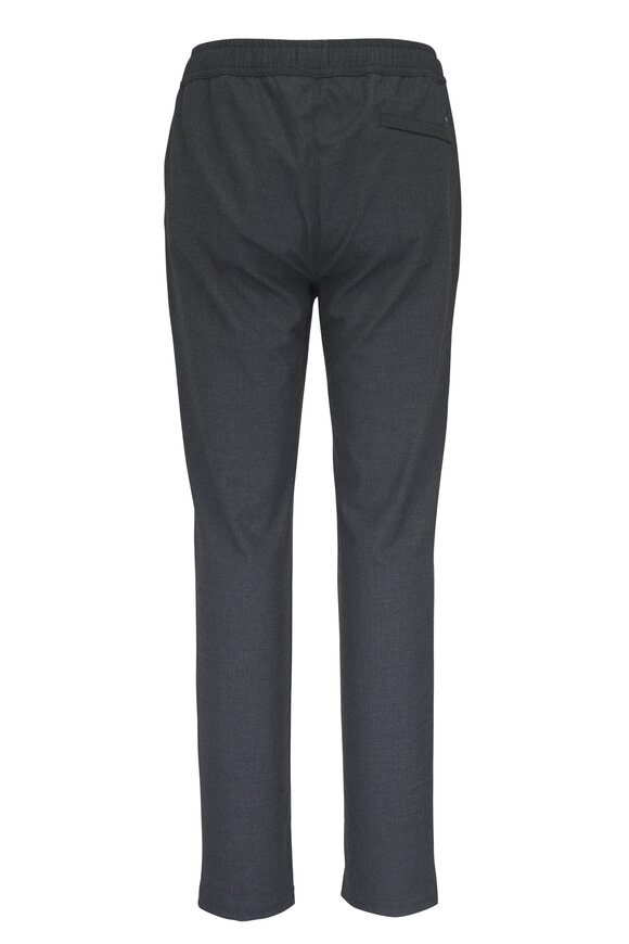 WAHTS Anthracite Soft Wool Pleated Comfort Chino - view 6