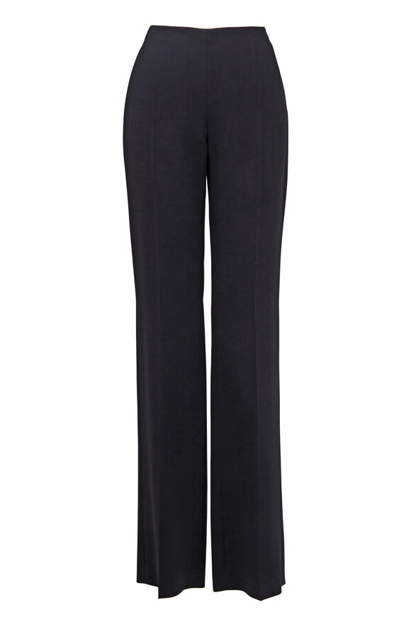 Akris - Carole Black Wool Double-Faced Pant