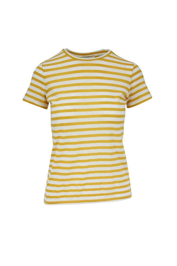 Vince - Limonata Bengal Striped Cotton T-Shirt