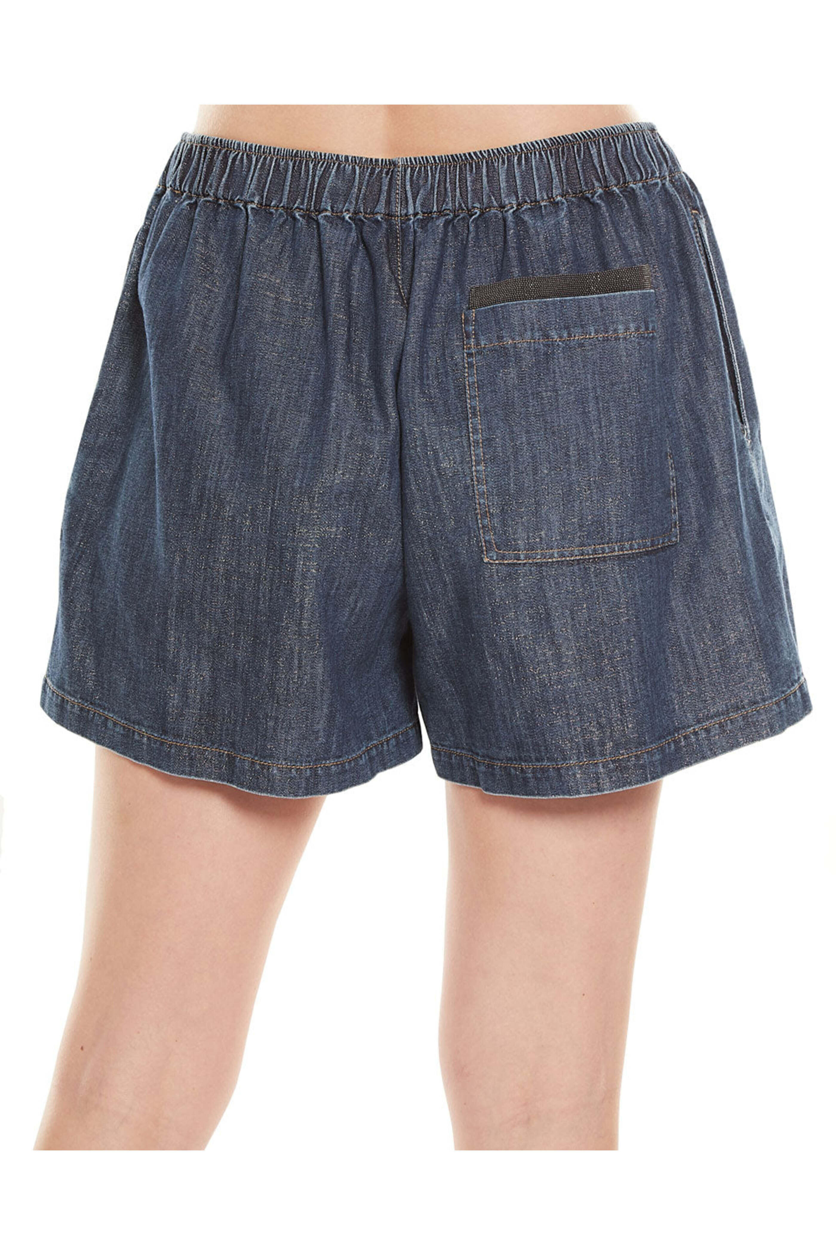 パンツ Brunello Cucinelli Cotton Denim Shorts With Monile Detailing Brunello Cucinelli Cotton Denim With Monile Detailing | THE LIST