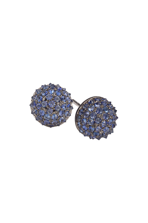 Nam Cho - White Gold Blue Sapphire Studs