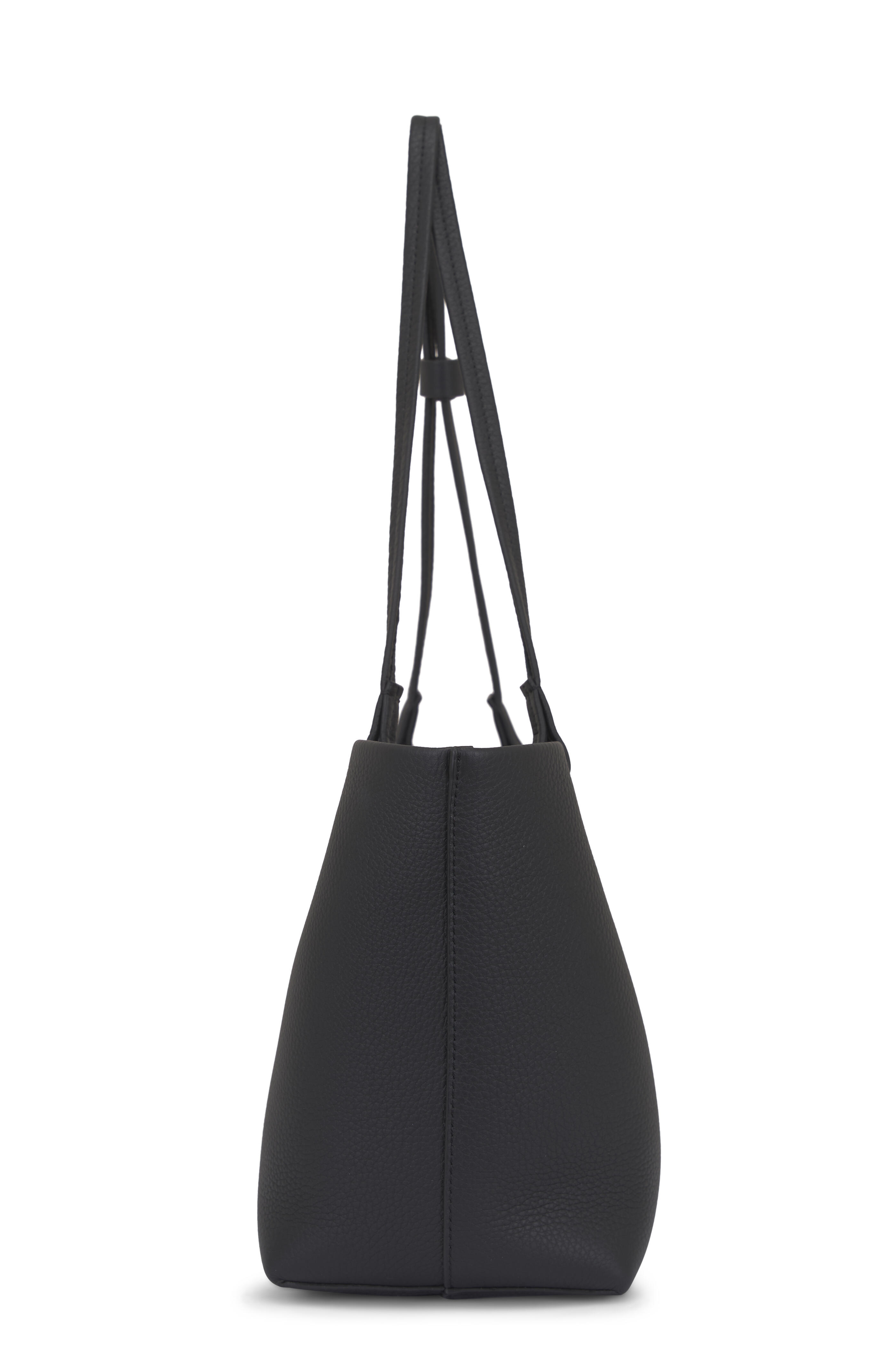 The Row - Medium Park Black Ans Leather Tote