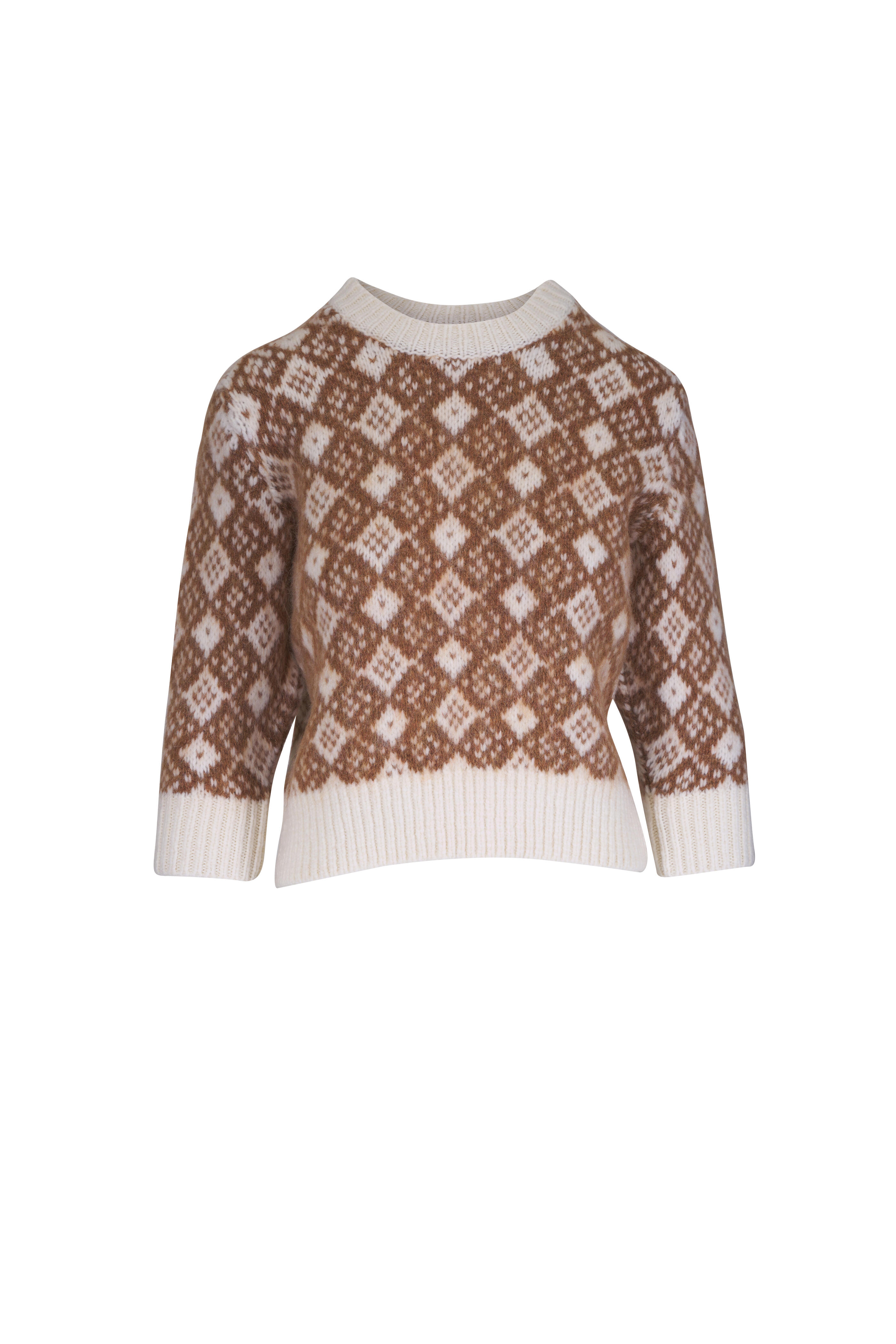 Dorothee Schumacher - Soft Graphics Light Brown Crewneck Pullover