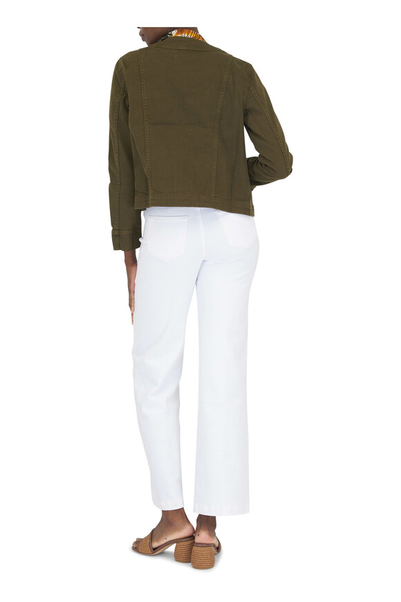 L'Agence - Yari Olive Collarless Jacket